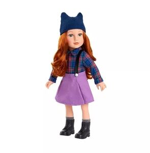 Kelsey Doll with Purple Skirt and Blue Hat Journey Girls Kelsey Doll 18"